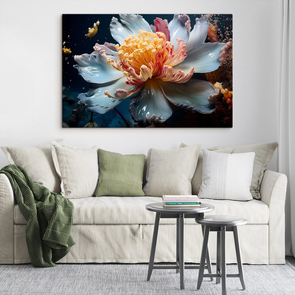 Delicate flower in vibrant colors Delicate flower in vibrant colors