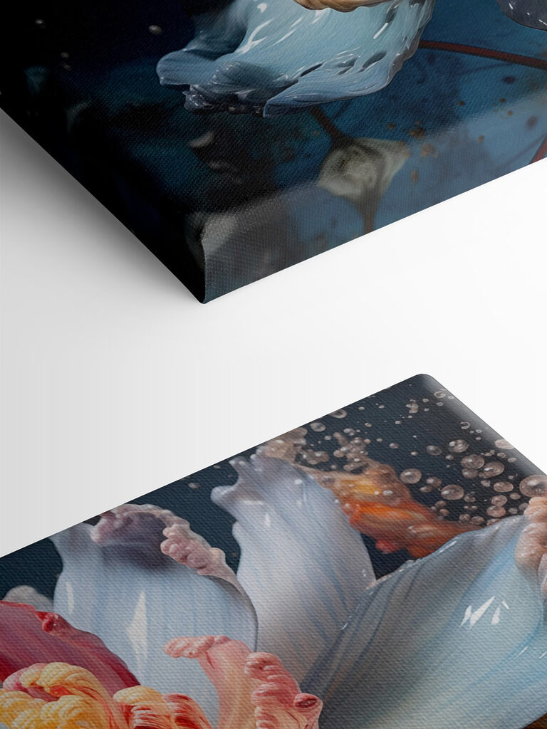 Delicate flower in vibrant colors Delicate flower in vibrant colors