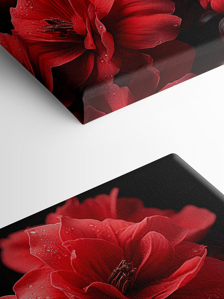 Group of red flowers Group of red flowers