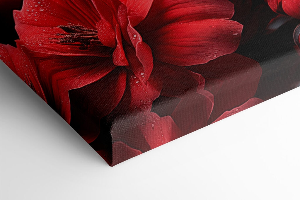 Group of red flowers Group of red flowers