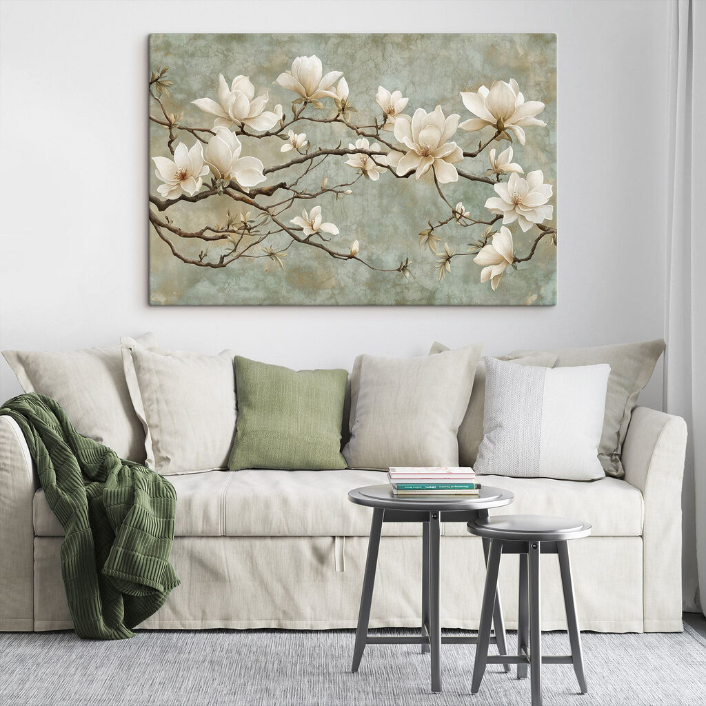 White flowers on a branch