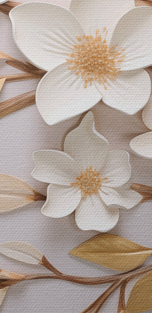 Elegant blossoms on a soft backdrop Elegant blossoms on a soft backdrop