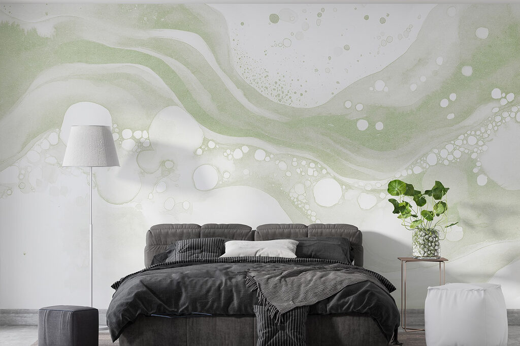 White and green paint