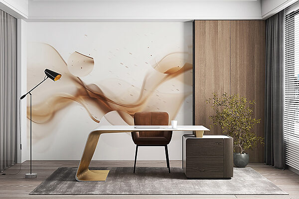 Brown smoke and circles Brown smoke and circles