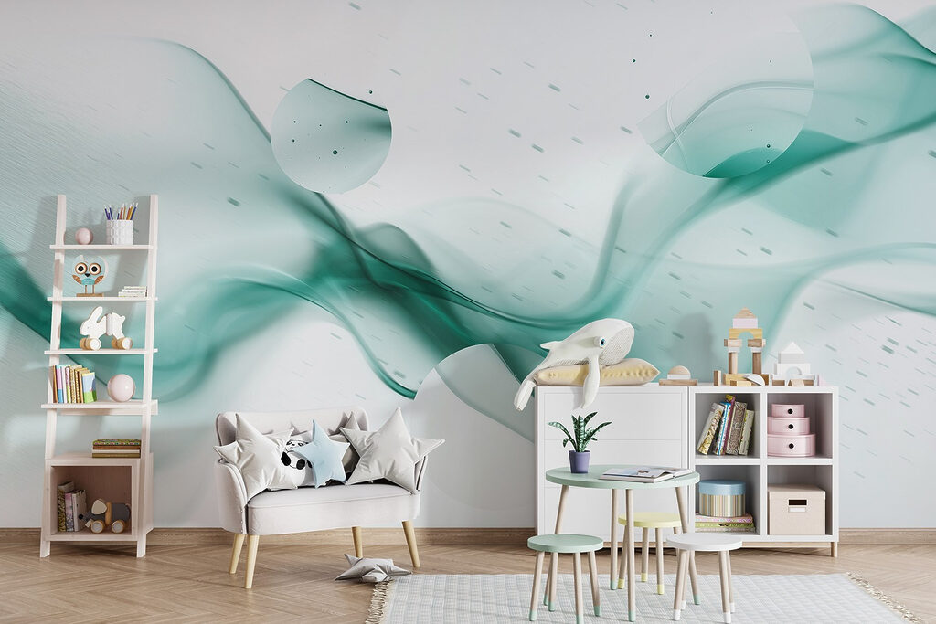 Green smoke and circles Green smoke and circles