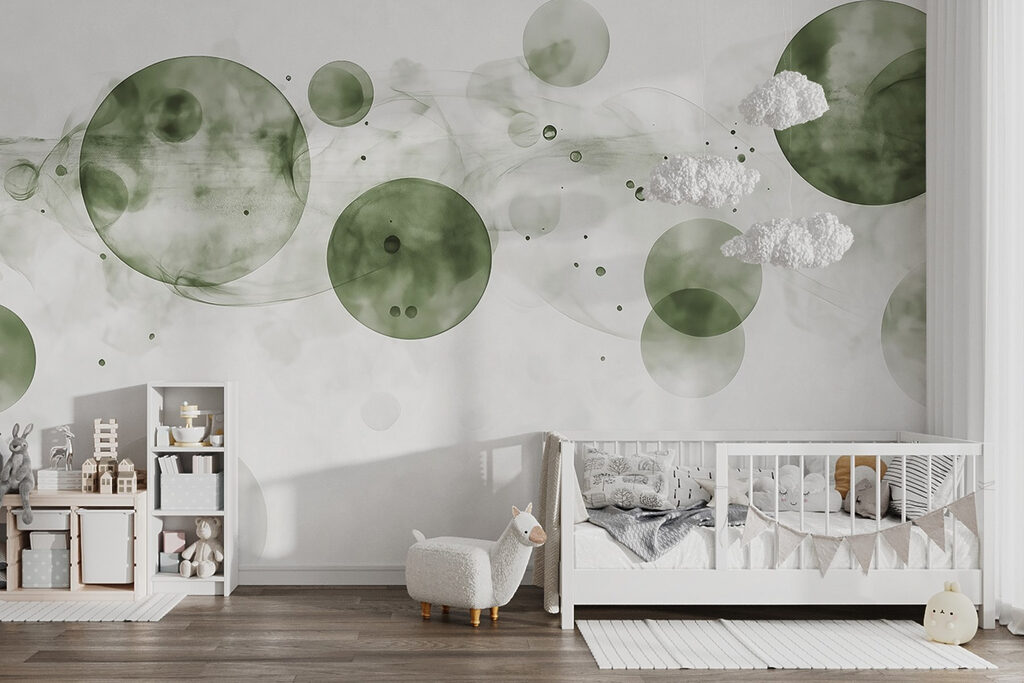 Group of circles with smoke