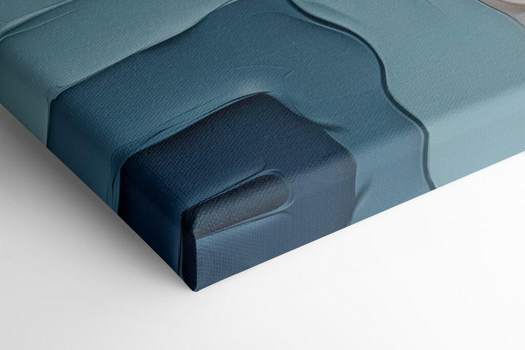 Soft hues blend in textured waves Soft hues blend in textured waves