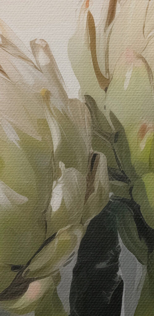 Art artichokes on a white background