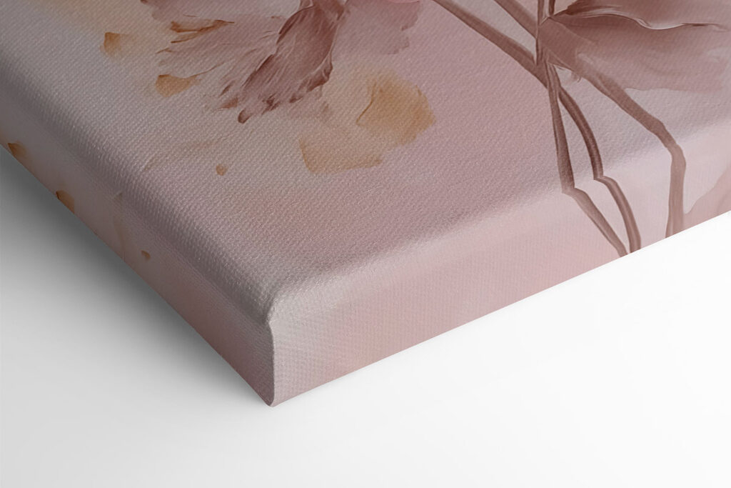 Painting of flowers on a wall Painting of flowers on a wall