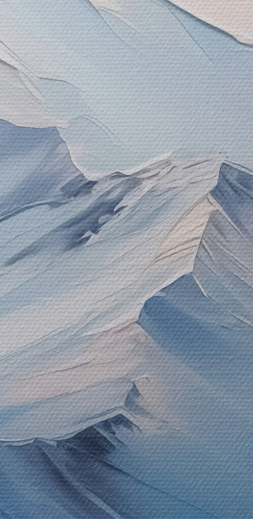 Mountain range with snow