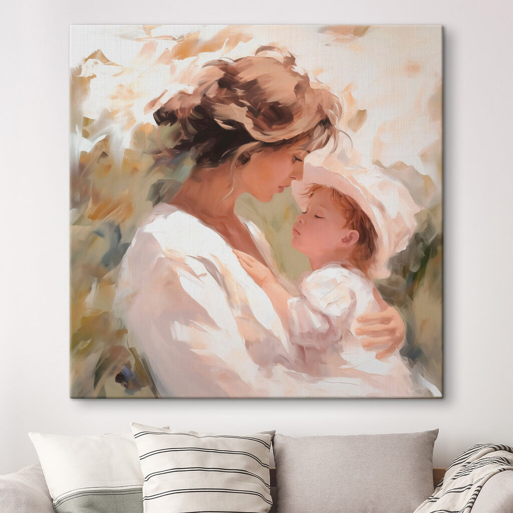 Woman holding a baby