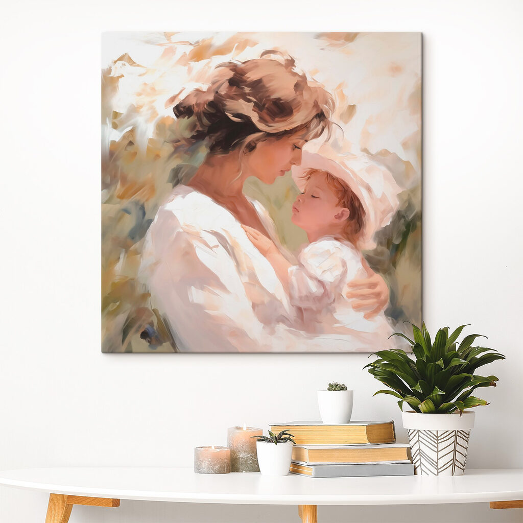 Woman holding a baby