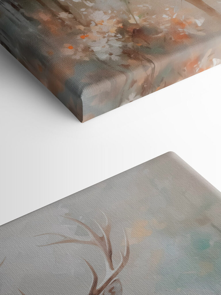 Painting of a deer with antlers Painting of a deer with antlers