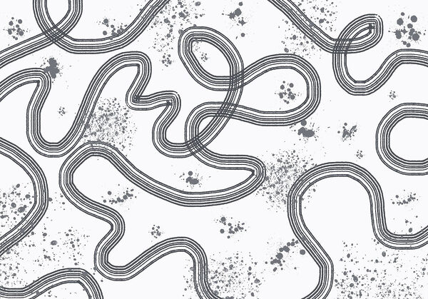 Čiernobiela mapa pretekárskej trate Čiernobiela mapa pretekárskej trate