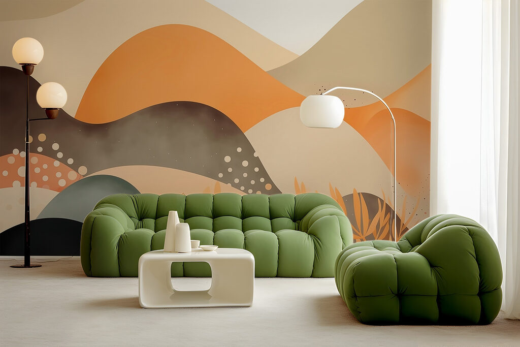 Painting of a desert landscape Painting of a desert landscape