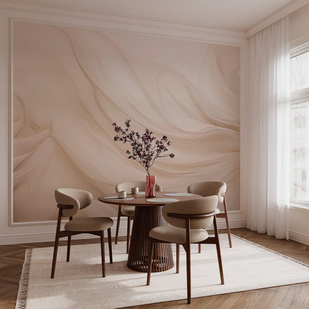 Soft waves of delicate fabric Soft waves of delicate fabric