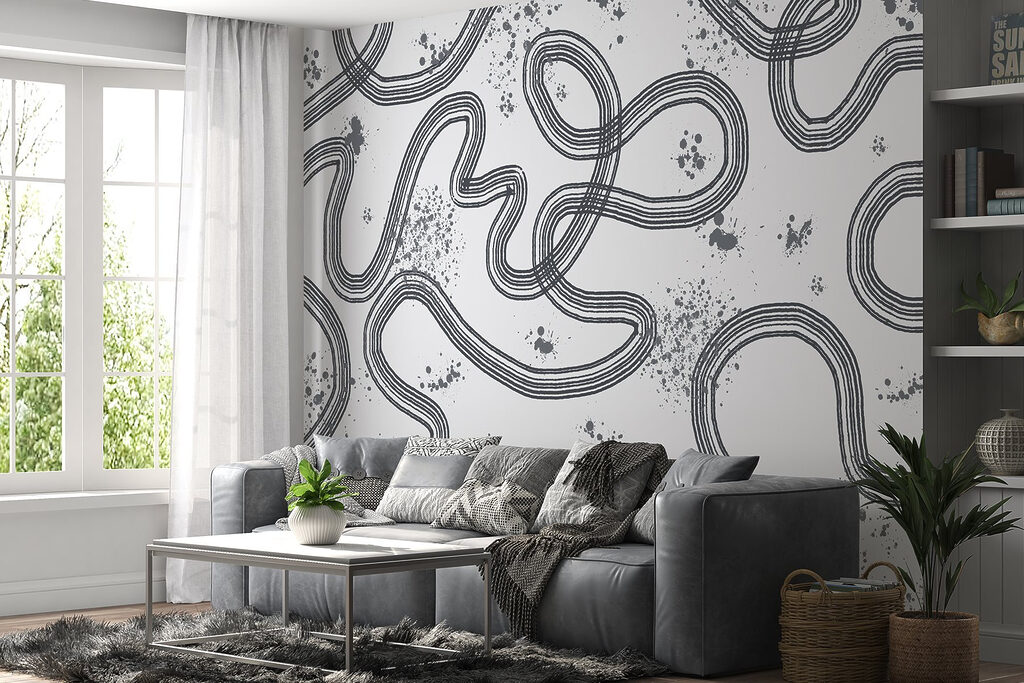 Black and white map of a race track Black and white map of a race track