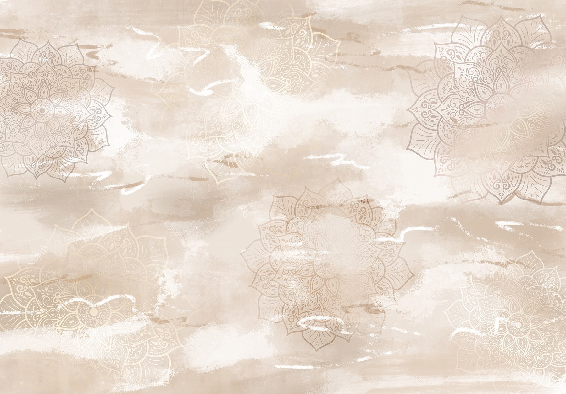 Pattern of flowers on a surface