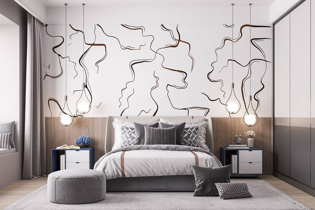 Curves and lines in contrast Curves and lines in contrast