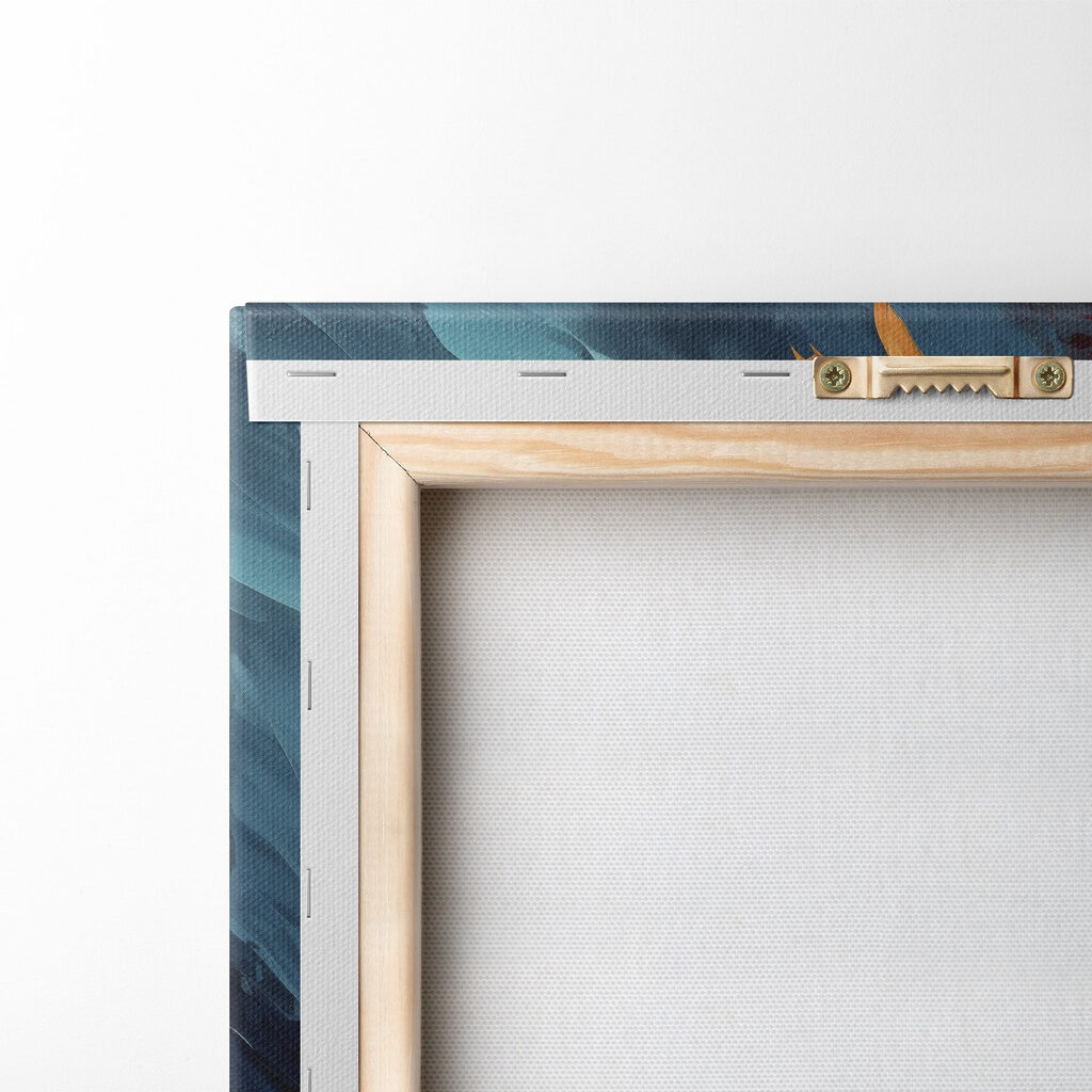 Painting of blue and orange colors Painting of blue and orange colors