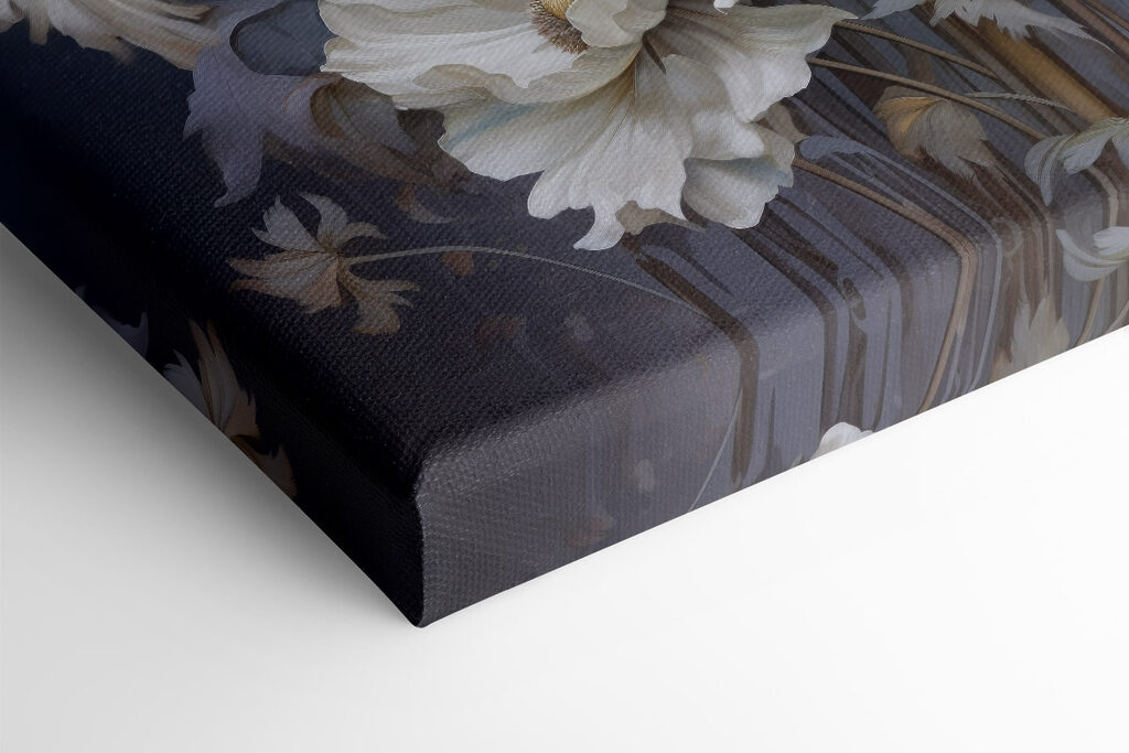 Painting of white flowers Painting of white flowers