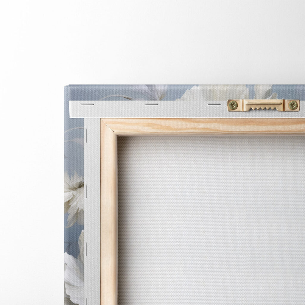 Painting of white flowers Painting of white flowers