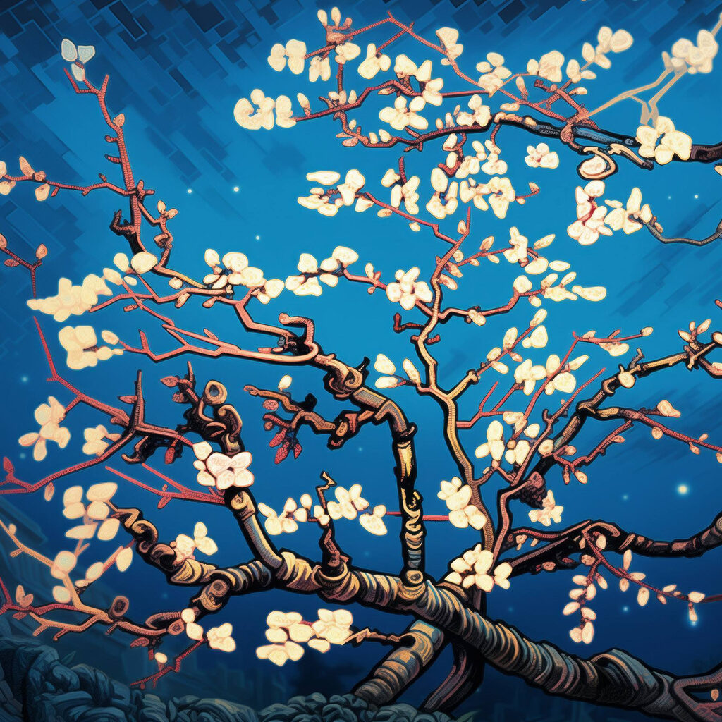 Tree with white flowers Tree with white flowers