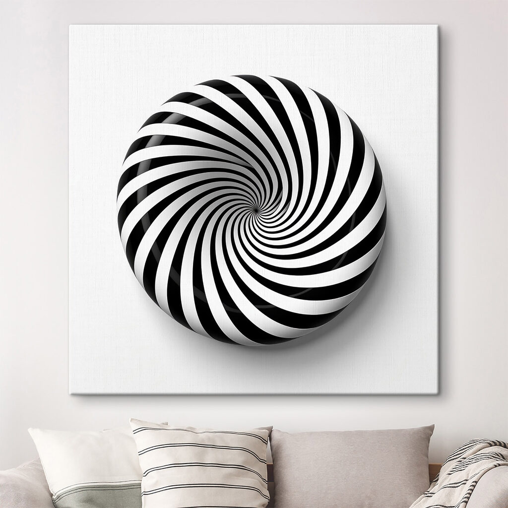 Black and white swirly object Black and white swirly object