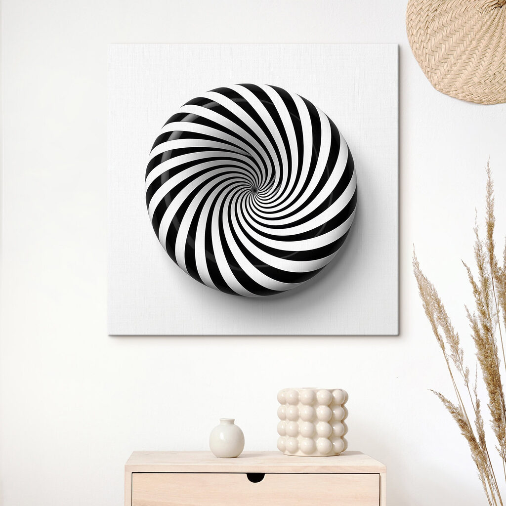 Black and white swirly object Black and white swirly object