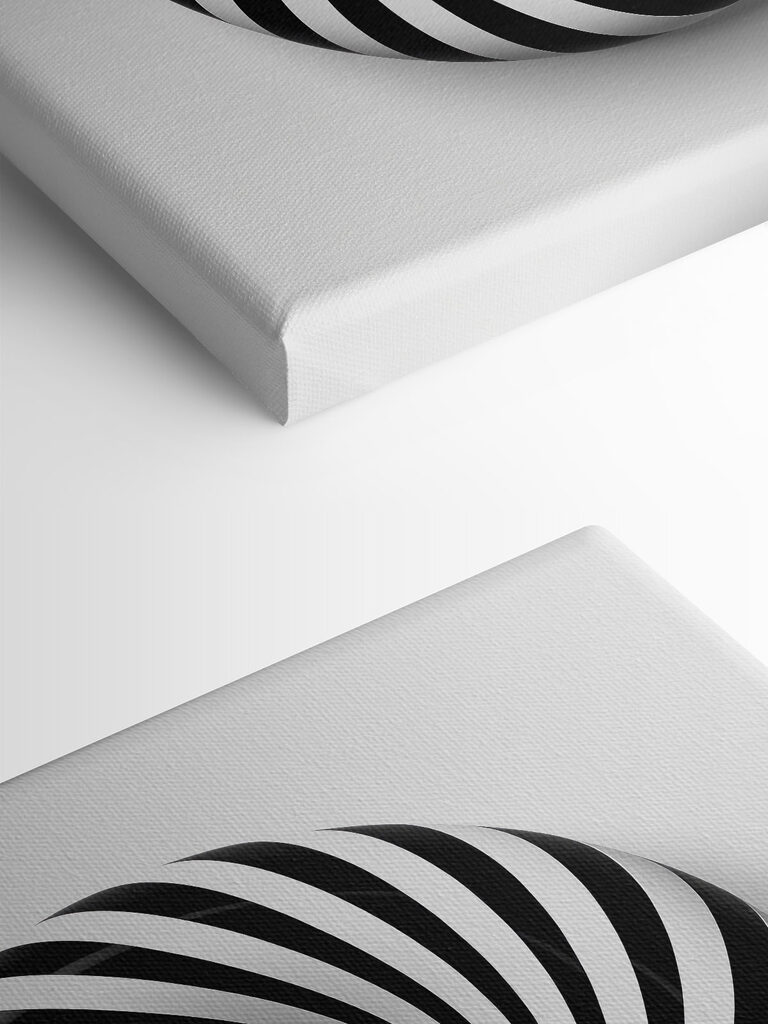 Black and white swirly object Black and white swirly object