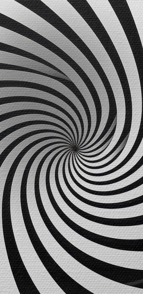 Black and white swirly object Black and white swirly object