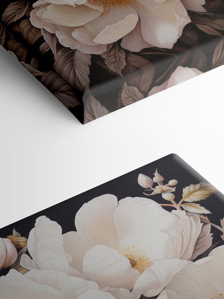 Painting of white flowers