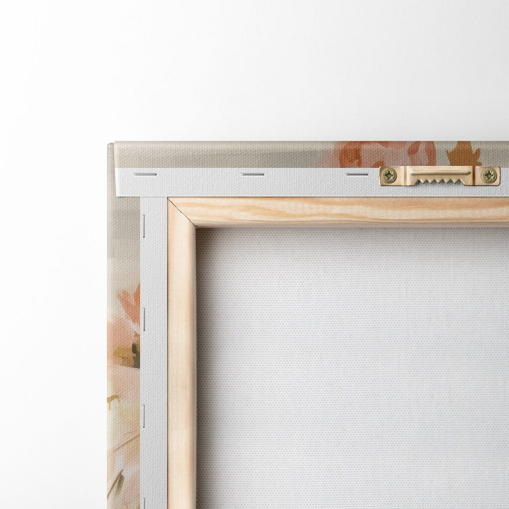 Painting of a woman with flowers on her head Painting of a woman with flowers on her head