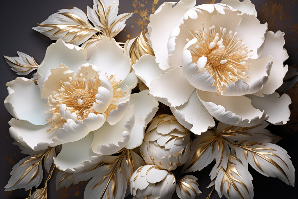 Delicate blossoms in soft hues