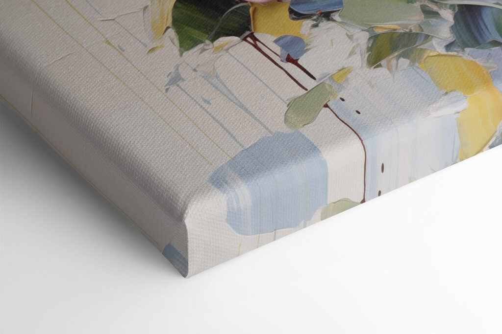 Painting of flowers on a white background Painting of flowers on a white background