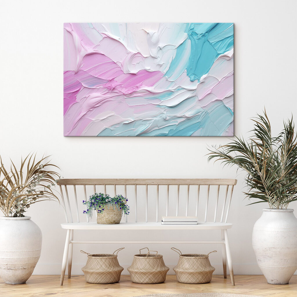 Soft hues blend in gentle waves