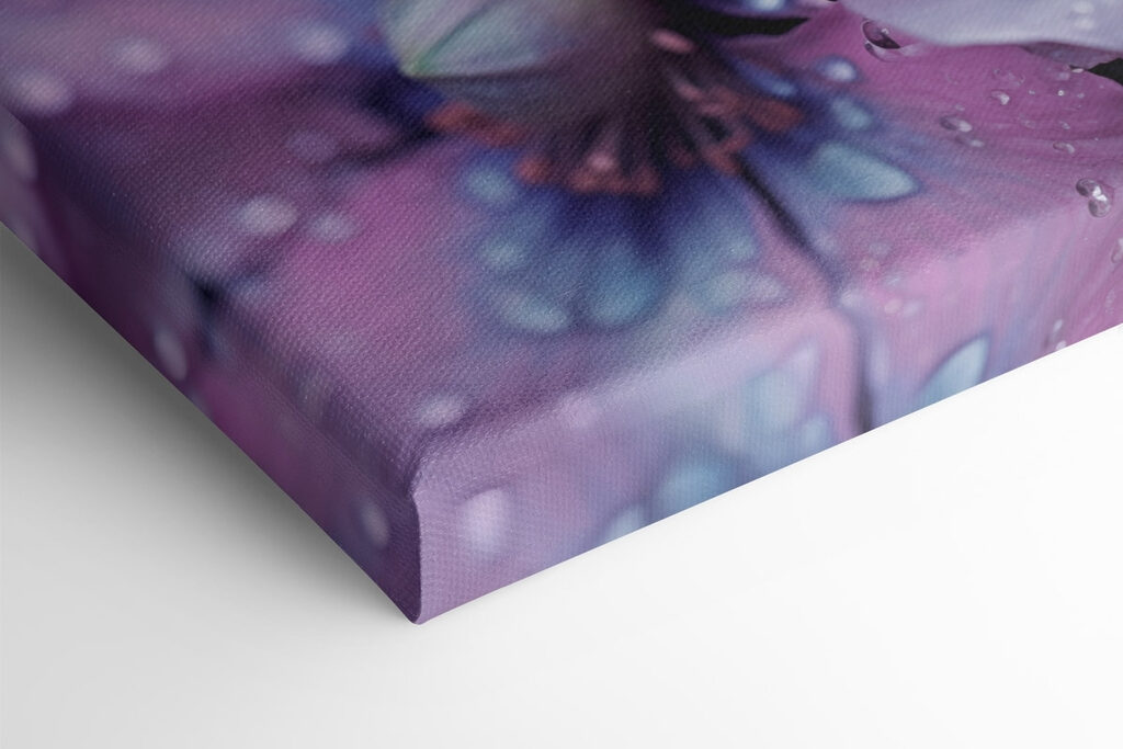 Delicate flowers adorned with water droplets Delicate flowers adorned with water droplets