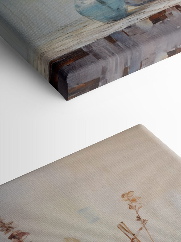 Painting of flowers in vases Painting of flowers in vases