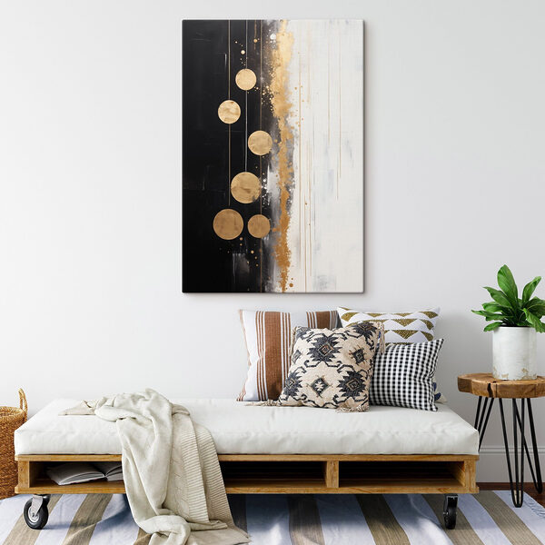 Painting of circles and lines