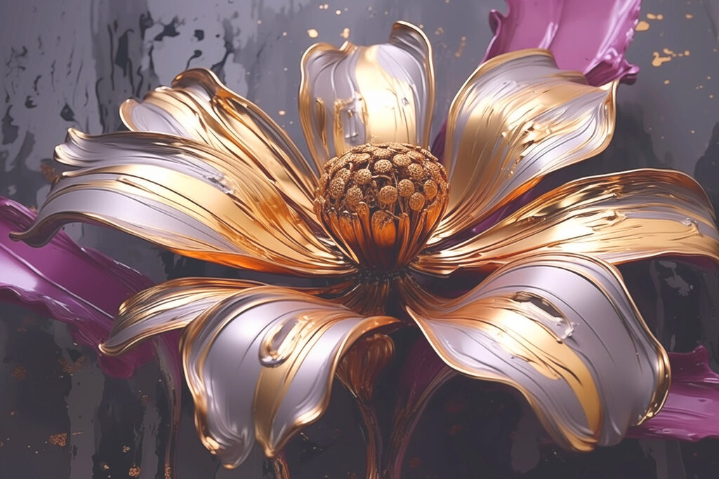 Beautiful flower with flowing petals Beautiful flower with flowing petals