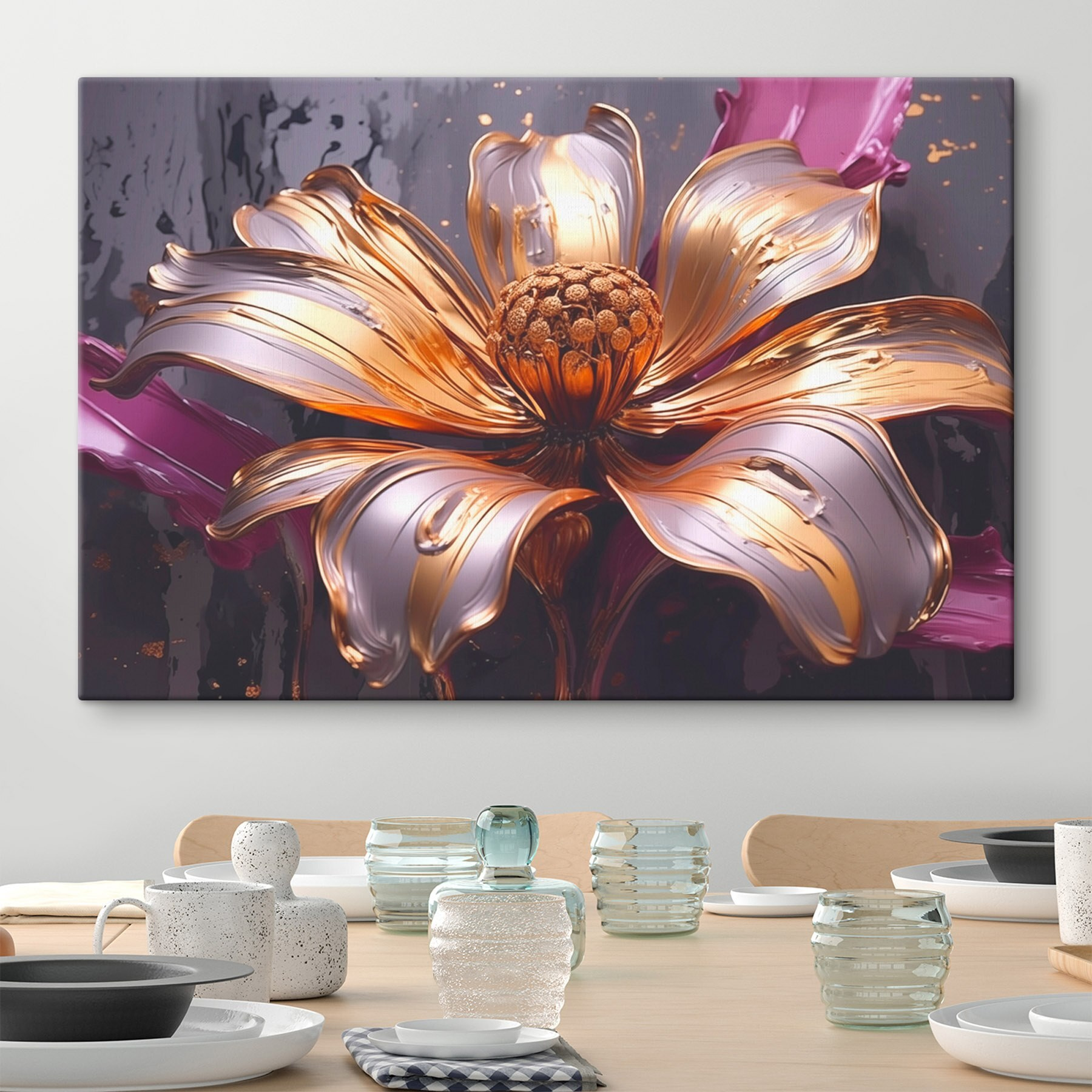 Beautiful flower with flowing petals Beautiful flower with flowing petals