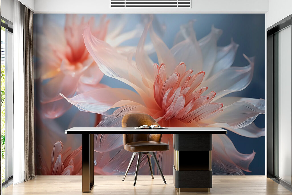 Delicate petals in soft hues