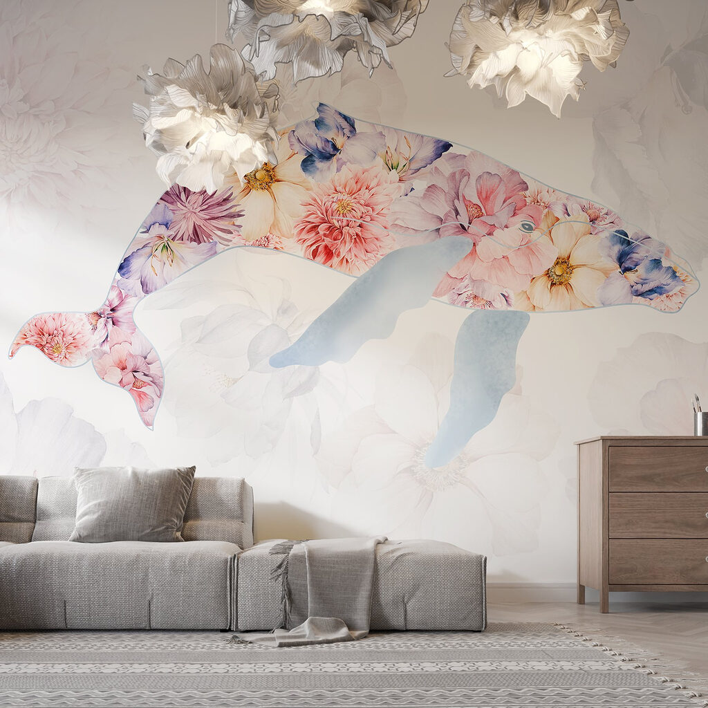 Dolphin with flowers on it Dolphin with flowers on it