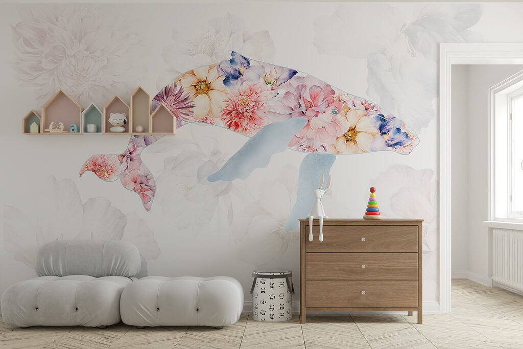 Dolphin with flowers on it Dolphin with flowers on it