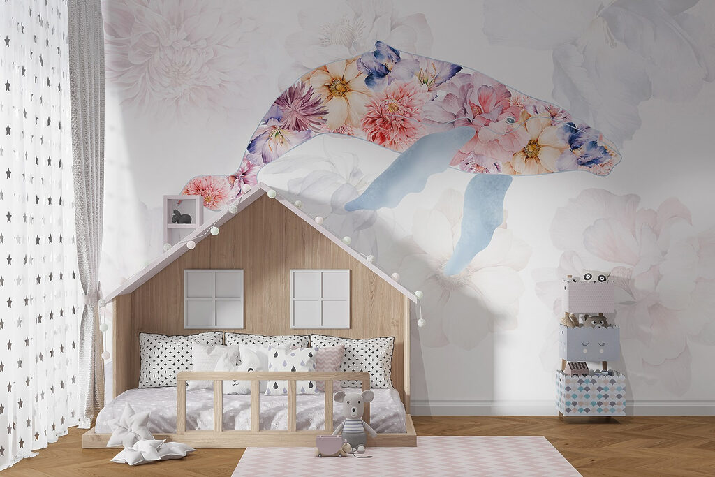 Dolphin with flowers on it Dolphin with flowers on it