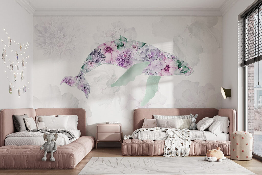 Dolphin with flowers on it Dolphin with flowers on it