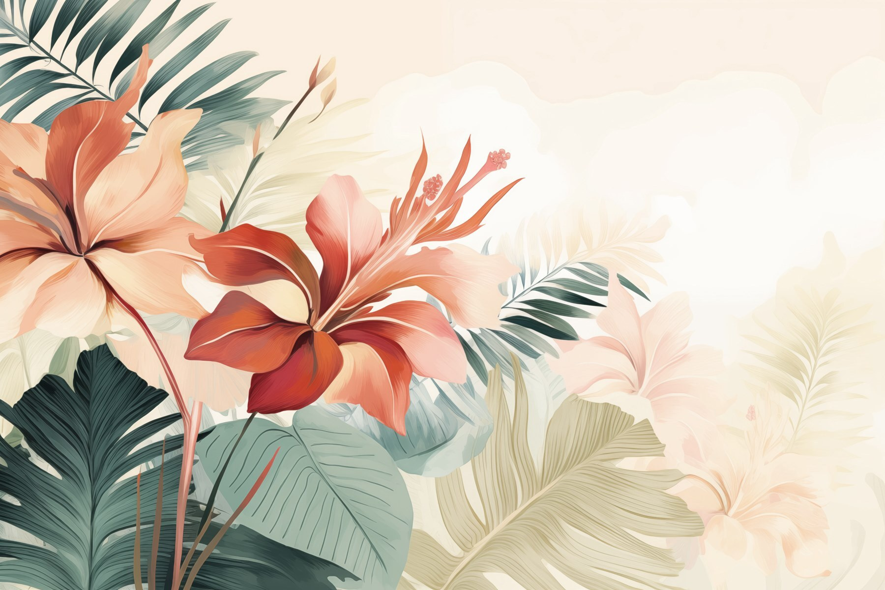 Delicate blooms in soft pastels Delicate blooms in soft pastels