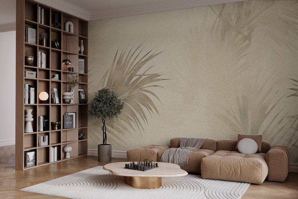 Calm leaves in soft tones Calm leaves in soft tones