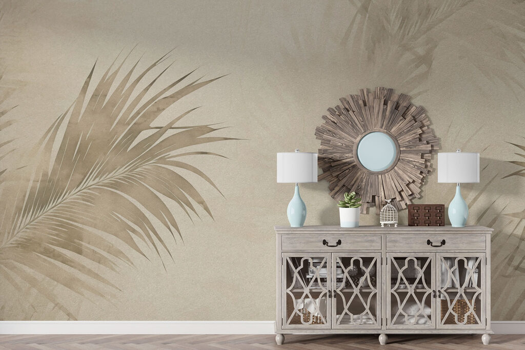 Calm leaves in soft tones Calm leaves in soft tones