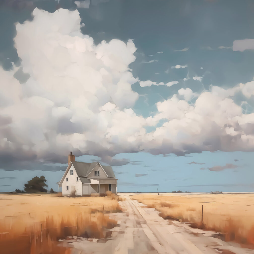 House in a field House in a field